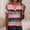 #0016-Pink, variant on Short Sleeve Tops for Women V Neck Criss Cross Front Floral Pattern Tees Daily Relaxed Fit Blouses Gift