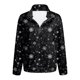 thumbnail image 3 of Gibobby Sudaderas para Mujer Diario Estampado Navidad Sudadera Informal con Cremallera Camisas Sueltas(Marina,G), 3 of 4