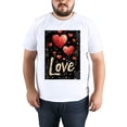 thumbnail image 5 of Solid ColorLove Oversize T-shirts For Women Basic Plus Tees Baggy t Shirts, 5 of 5