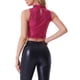 thumbnail image 3 of TOP CORTO METÁLICO INSPIRADOR CHIC SIN MANGAS PARA MUJER, TOPS DE LENTEJUELAS BRILLANTES DE NAVIDAD XL ROSA FUERTE, 3 of 6
