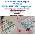 thumbnail image 4 of PBT Sublimation 71 Key Full Set for GK64 RK61 - Multicolor, English, 4 of 8