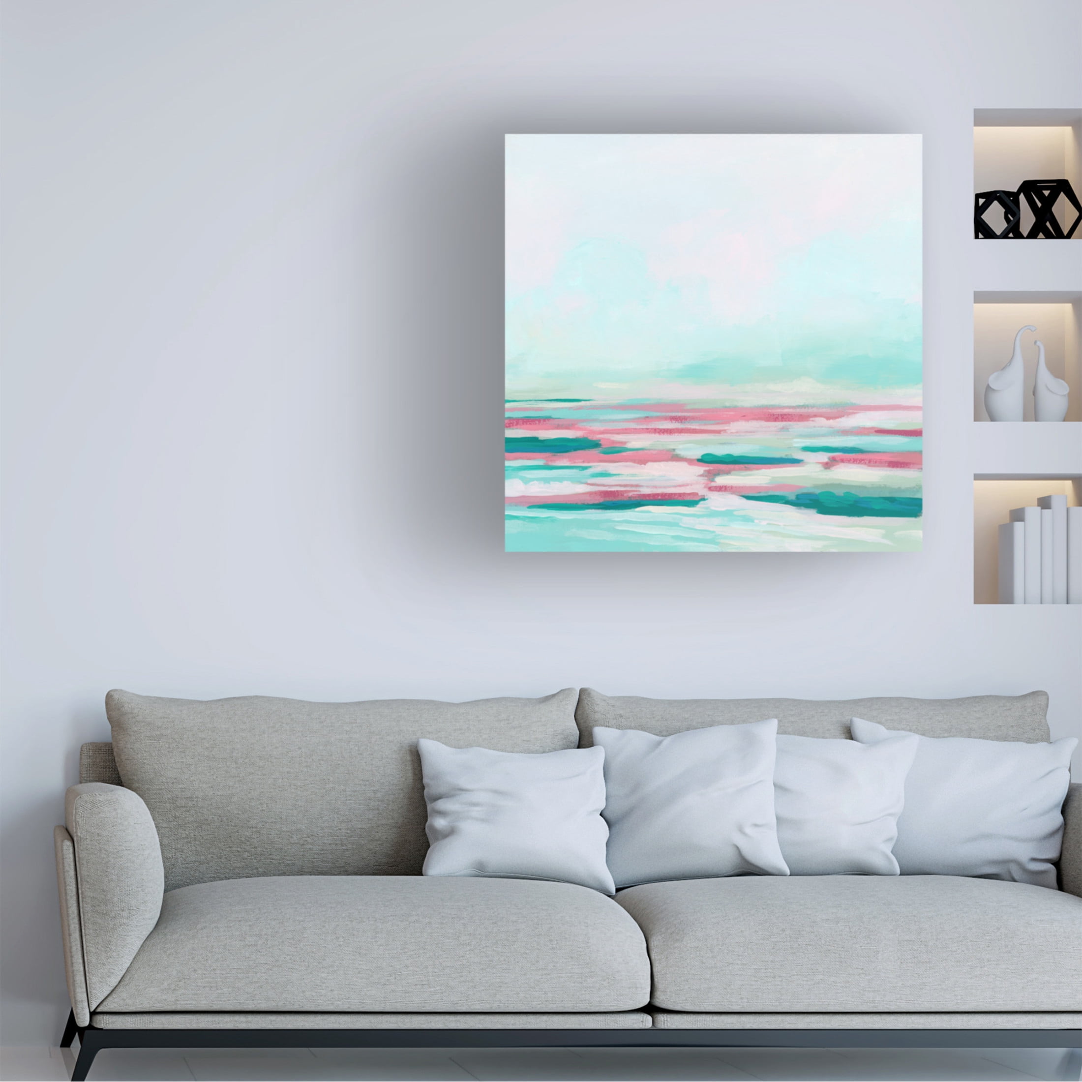 Trademark Fine Art June Erica Vess  Magenta Cove I Canvas Wall Art