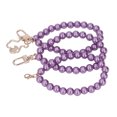 thumbnail image 1 of Pearl Beads Bracelet, Polishing Process Pearl Beads Strands Smoothing Round  For Bag For Keychain For Mobile Phone Case H22 Purple, 1 of 8