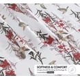 thumbnail image 6 of RUVANTI Flannel Sheets King Size - 100% Cotton Brushed King Bed Sheets Set - Deep Pockets 16 Inches - All Seasons Breathable & Extra Soft - Warm & Cozy, 4 Piece, Garden Song, 6 of 9