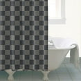 thumbnail image 4 of Dark Gray and Light Gray Checkered Pattern Shower Curtain 72"x84" ,Bathroom Decorative Shower Curtains Set with 12 Hooks,Modern Waterproof Washable Shower Curtain, 4 of 6