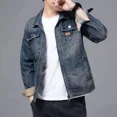 thumbnail image 5 of Chaqueta vaquera de moda de otoño para hombre, abrigo vaquero cargo para hombre, ropa popular coreana de marca, informal, de una pieza, holgada, moda Joker, 5 of 5