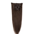 thumbnail image 2 of LELINTA 100% Human Hair Clip In Hair Extensions Can Curly Dyed Natural Straight 7 Piece/15 Clips Black/Brown/Blonde, 18"-70g, 2 of 8