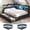 Black&Full Size, variant on Twin Corner Daybed with Hidden Storage Headboard and 3 Drawers, Metal Corner Bed Frame with LED Lights & Charging Station, Twin Size Upholstered Platform Beds for Teens/Adults, Black