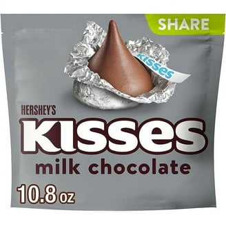 HERSHEY'S KISSES, Milk Chocolate with Almonds Candy, Gold