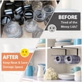 thumbnail image 5 of 2 Pack Tumbler Lid Organizer, Versatile Storage Holds 20 Lids, Round&Flat, 5 of 9