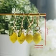 thumbnail image 6 of Tizuqe Lively Lemon Resin Earrings Accessory Fashionable Citrus Dangle Earrings Eye Catching Ear Pendant Ear Hooks for Women, 6 of 11
