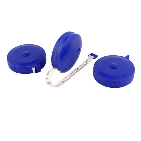 Retractable Fiberglass Tape Measure - 60-Inch Retractable Inch/Metric Soft Fiberglass Tape Measure Sewing Tailor Cloth Ruler 3 Pcs