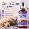 thumbnail image 3 of TOPNaturePlus Calming Drops for Dogs and Cats, Fast Absorbing Liquid Sleep Aid with Omega Fatty Acids and Probiotics, Non Drowsy Herbal Blend for Pet Separation and Thunderstorm Relief, 60ml, 3 of 8