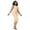 Beige, variant on Post Compression Bodysuit Full for Control Waist Trainer Lifting Zipper Gusset Design