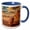 Blue/White, variant on 3drose, Wadi Rum Sunrise, Jordan. Valley of the Moon., 11oz Mug