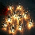 thumbnail image 5 of Tutuviw 10ft Butterfly LED String Lights Battery Operated Metal Battery String Lights,Waterproof LED String Lights,Geometric String Lights Indoor Battery for Christmas Party Valentine's Day Decoration, 5 of 5