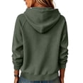 thumbnail image 3 of Maplenight Waffle Hoodies for Women Drawstring Long Sleeve Pullover Sweatshirt Top Fall Casual Hoodies with Pocket, 3 of 4
