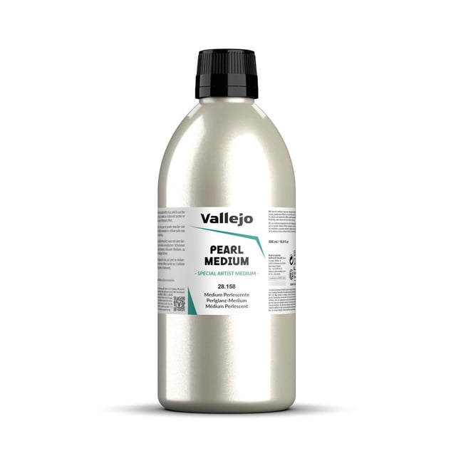 Acrílico Vallejo Medium Perlescente Iridiscente, 500 ml