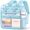 E-Blue, variant on KOITHOT Clear Backpacks Large Heavy Duty PVC Waterproof Transparent Bookbag for School Adult Work, Black