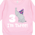 thumbnail image 3 of Inktastic 3rd Birthday Zoo Elephant Childs Toddler Sweatshirt, 3 of 4