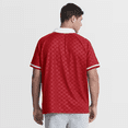 thumbnail image 2 of Men's Fanatics Red/White Kansas City Chiefs Homerun Raglan V-Neck Polo, 2 of 4