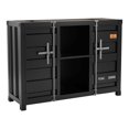 thumbnail image 3 of Kilcurry 6-Shelf Metal Console Table, Gun Metal, 3 of 8