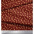 thumbnail image 2 of Soimoi Silk Fabric Artistic Leaves Print Fabric by Yard 42 Inch Wide, 2 of 5