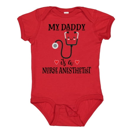 

Inktastic Nurse Anesthetist Dad Nursing Gift Baby Boy or Baby Girl Bodysuit