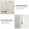 thumbnail image 2 of Minkissy 2Pack Door Chain Lock Stainless Steel for Extra Home Security Device, 2 of 6