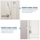 thumbnail image 3 of ELAYARD 2Ud Cerradura De Cadena Para Puerta De Seguridad Con Inoxidable Color Plata, 3 of 8