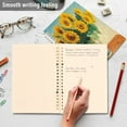 thumbnail image 5 of WOBOGO Sunflower Potted Plant Notebook College Horizontal Grid Paper Ink Spill Resistant Water Resistant Cover 8.3x5.7x0.4in, 5 of 8