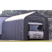 ShelterLogic Sheltercoat Steel Vehicle storage, 16ft x 44ft x 15ft, Gray and Green
