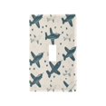 thumbnail image 2 of Switch Panel Switch Decoration 2.76x4.53x0.28 Inches Unused Outlet Cover Switch Plate Wall Plates Living Room Kitchen Bedroom Study Switches Cute Green Cartoon Plane, 2 of 8
