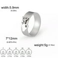 thumbnail image 6 of Hand Sign Ok Finger Gesture Rings Stainless Steel Ring Hip Hop Fashion Jewelry, 6 of 6
