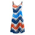 thumbnail image 4 of Vestido estampado con cremallera y cuello en V sin mangas con tirantes a la moda para mujer Pompotops ghjkhdj7309, 4 of 4