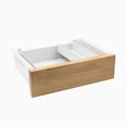 thumbnail image 1 of Desky Minimal Under Desk Drawer - Light Oak Rubberwood / White, 1 of 10