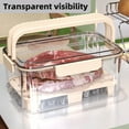 thumbnail image 7 of Sylvtty Lettuce Storage Container Leak-Proof Clear Crisper Box Produce Saver 2-Tier Ice Cooler Basket Portable Fruit Container with Drainage Tray, 7 of 7