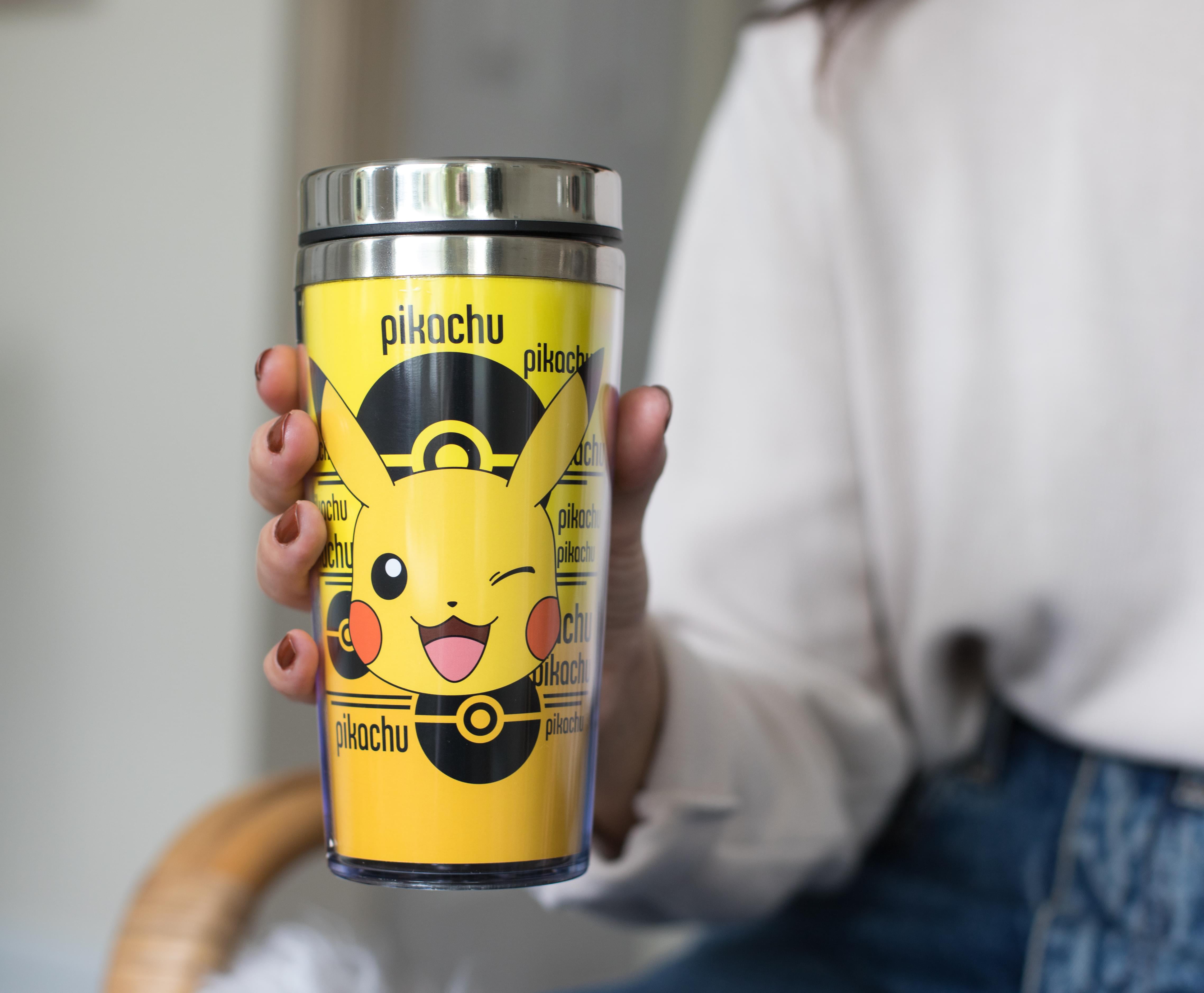 Pokemon Lenticular Pikachu 16oz Travel Mug