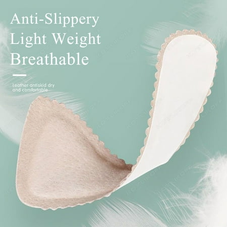 Women High-heel Shoes Insoles Anti-slip Paste Septum Cushion Insole Washable Comfort Breathable Massage Sandals Shoe Pads Pink