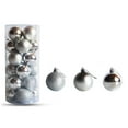 thumbnail image 2 of HBBKVI Silver 2.4" Christmas Balls Christmas Tree Decoration Ornaments Shatterproof Hanging Balls for Birthday Halloween Holiday Wedding Decorations Set of 24pcs, 2 of 4