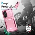 thumbnail image 7 of Dteck Case for Samsung Galaxy S24 FE,Shockproof TPU+PC Armor Case Slide Lens Protection Cover for Galaxy S24 FE,Pink, 7 of 7