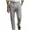 Gray, variant on hotojiny Work Pants for Men Casual Cotton Linen Button up Dress Pants Comfy Straight Leg Summer Golf Pants Beachwear