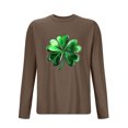 thumbnail image 4 of ZRGHAOYLQ Men's St Patricks Days Shirts Funny Shamrock Graphic Tees Cotton Workout Long Sleeve Pullover Tops Plus Size Crewneck Big and Tall Daily T Shirts, 4 of 4