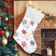 thumbnail image 5 of Coolnut Christmas Stockings 2 Pack Christmas Snowflakes Xmas Stockings 17.7 inch Fireplace Hanging Stockings for Family Christmas Decoration, 5 of 6