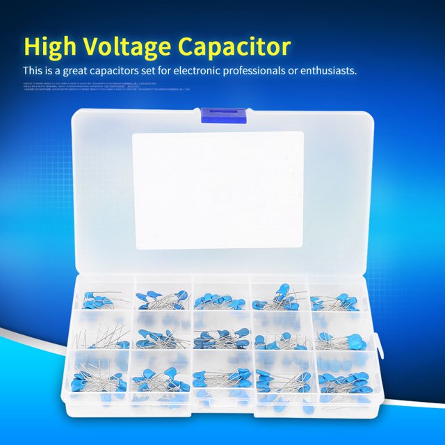 180Pcs 100p to F10000pF 1kV High Voltage Ceramic Capacitors Assortment Kit Compact and Stable Capacitance Great Set for Electronic Professionals