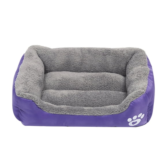 Dog Bed with Cushion Elegant Rectangular Bed for Pet Indoor Bed