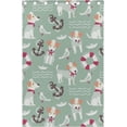 thumbnail image 4 of Coolnut Window Curtain Panels Sailor Terrier Dogs Grommet Top Room Darkening Thermal Insulated Blackout Window Treatment Drapes 2 Panels W55 x L84 In, 4 of 5