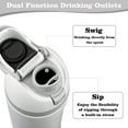 thumbnail image 4 of Insulated Stainless Steel Water Bottle with Straw for Sports, Travel, and School BPA-Free Sports Water Bottle, 19 oz, 4 of 6