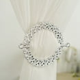 thumbnail image 4 of BalsaCircle 2 Silver Round 7 in Plastic Acrylic Crystals Curtain Tie Backs Backdrop Drapery Bands Party Decorations, 4 of 8