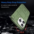 thumbnail image 3 of Slim Fit Case for iPhone 15 Pro, Rugged Shield Outdoor Durable Phone Case, Military Grade Anti-Dorp Protection and Camera Lens Protection Cover for iPhone 15 Pro (6.1 in.),HD Green, 3 of 14